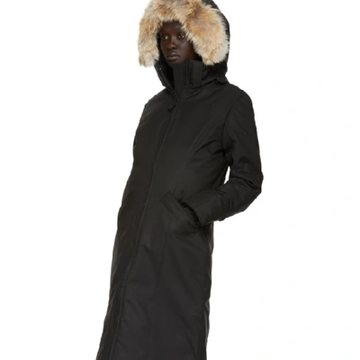 Shop Canada Goose Black 'black Label' Down Elrose Parka In 61 Black