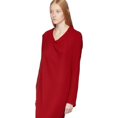 Shop Ann Demeulemeester Red Pallas Dress