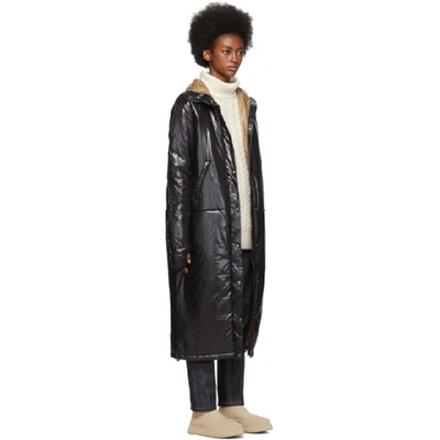 Shop Kassl Editions Black Below The Knee Nylon Puffer