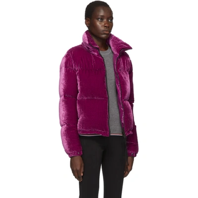 Shop Moncler Purple Down Rimac Jacket In 644 Berry