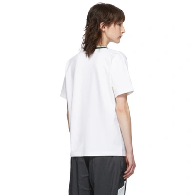 Shop Acne Studios White Rib Collar Patch T-shirt In Optic White