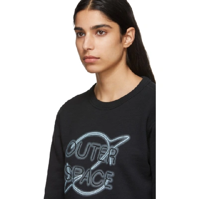 Shop Rag & Bone Black 'outer Space' Sweatshirt