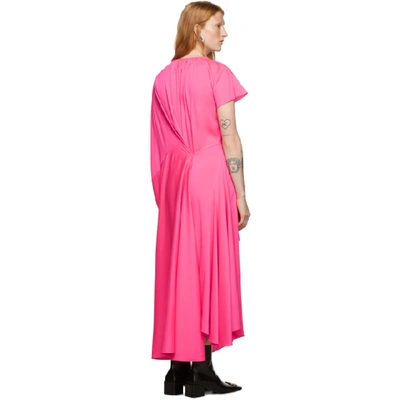 Shop Balenciaga Pink Side-pull Dress In 5900 Pink