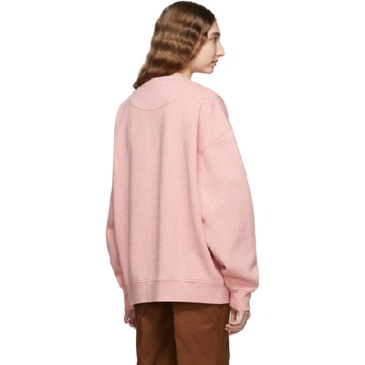 Shop Acne Studios Pink Fyona Sweatshirt