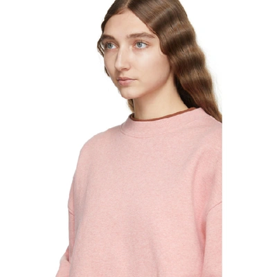 Shop Acne Studios Pink Fyona Sweatshirt