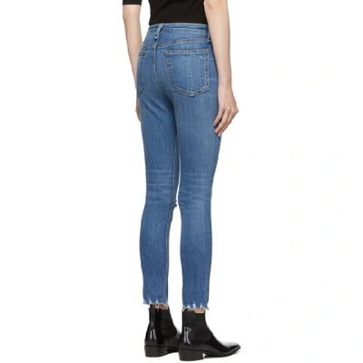 Shop Rag & Bone Rag And Bone Blue Nina High-rise Ankle Skinny Jeans In 420 Vernon