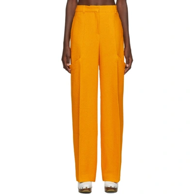 Shop Jacquemus Yellow Le Pantalon Moyo Trousers In Orange