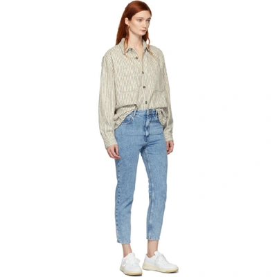 Shop Isabel Marant Étoile Isabel Marant Etoile Off-white Paulie Japanese Workwear Shirt In 23ec Ecru