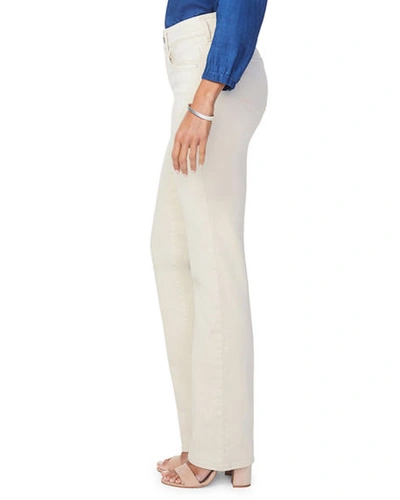 Shop Nydj Petite Marilyn Straight Jeans In Feather