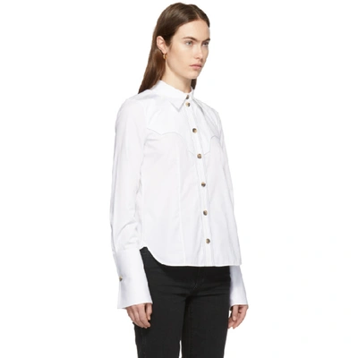 Shop Khaite White Dena Shirt In 100 White