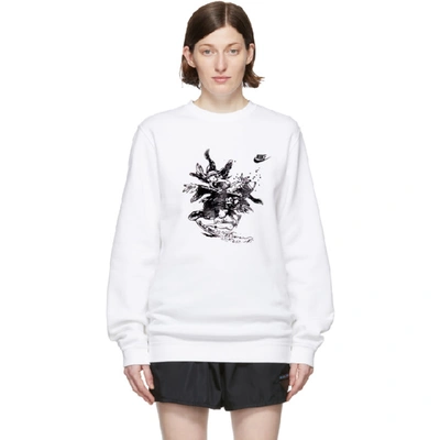 Erl White Nike Edition Witch 4 Sweatshirt | ModeSens
