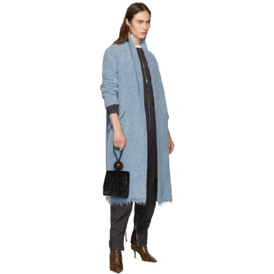 Shop Isabel Marant Étoile Isabel Marant Etoile Blue Boucle Faby Coat In 30bu Blue