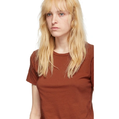 Shop Amo Red Babe T-shirt In 365 Sienna