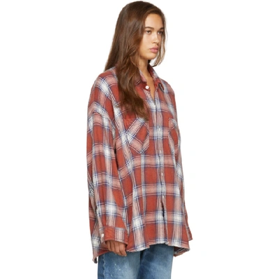 Shop R13 Red Plaid Bigmac Shirt