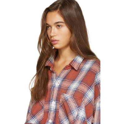 Shop R13 Red Plaid Bigmac Shirt