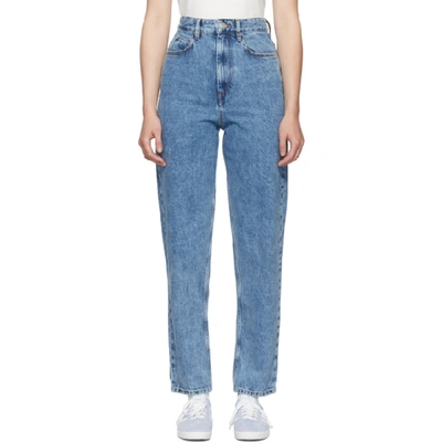 Shop Isabel Marant Étoile Blue Corsyj Jeans In 30ib Ice Bl