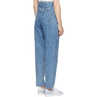 Shop Isabel Marant Étoile Blue Corsyj Jeans In 30ib Ice Bl