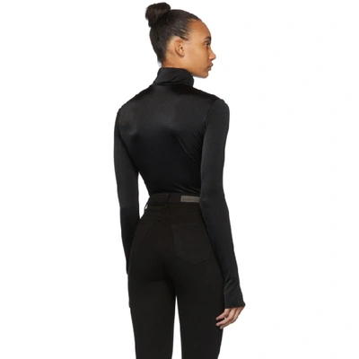 Shop Wolford Black Shimmering Glass String Bodysuit In 7005 Black