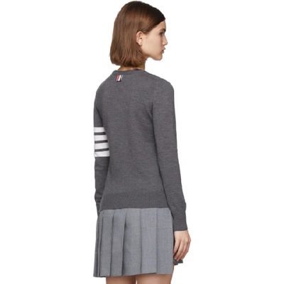 Shop Thom Browne Grey Trompe Loeil Tb Suit Sweater In 035 Med Gre
