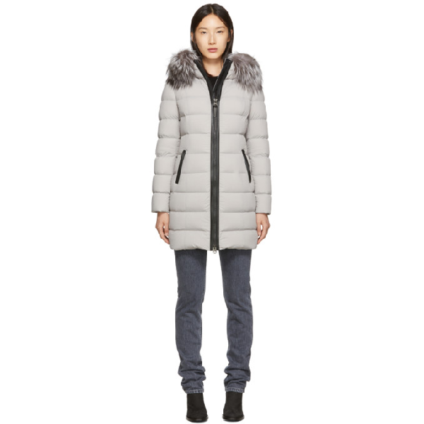 mackage calla fox fur down coat