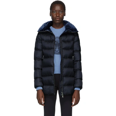 Shop Moncler Navy Down Torcon Jacket In 753 Dkblue