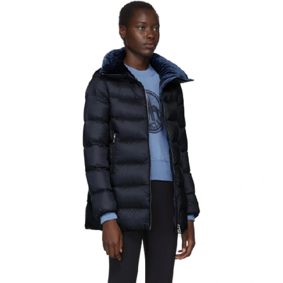 Shop Moncler Navy Down Torcon Jacket In 753 Dkblue