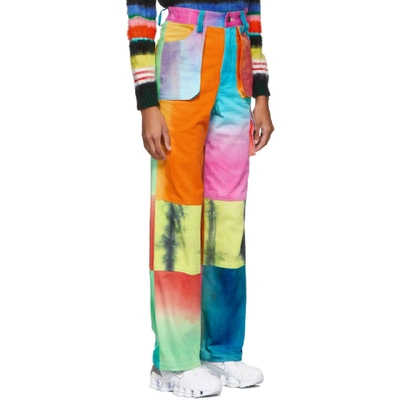 Shop Agr Ssense Exclusive Multicolor Hand-dyed Cargo Pants