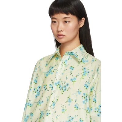 Shop Marc Jacobs Off-white Floral Shirt In 107 Cream