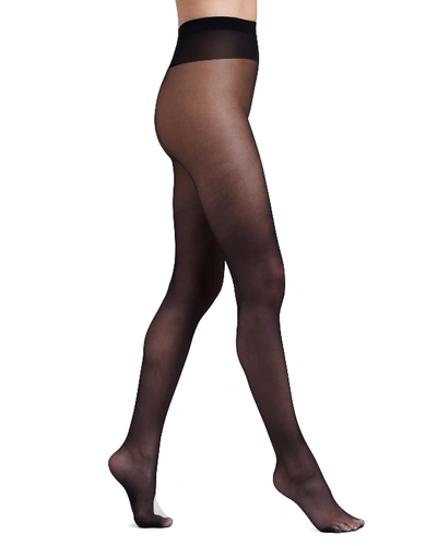 Shop Wolford Individual 10 Pantyhose In Steel