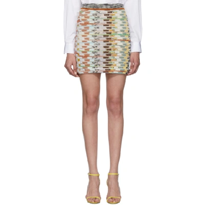 Shop Missoni Multicolor Large Knit Miniskirt In Sm0em Multi