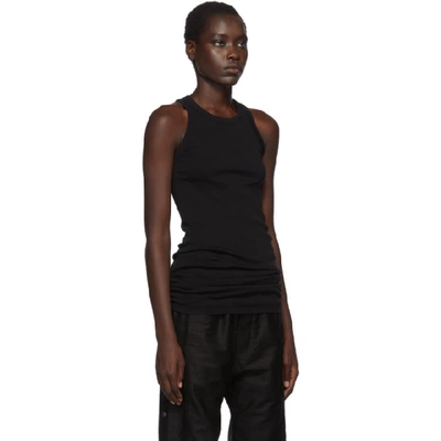 Shop Rick Owens Drkshdw Black Rib Tank Top In 09 Black