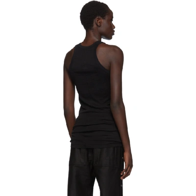 Shop Rick Owens Drkshdw Black Rib Tank Top In 09 Black