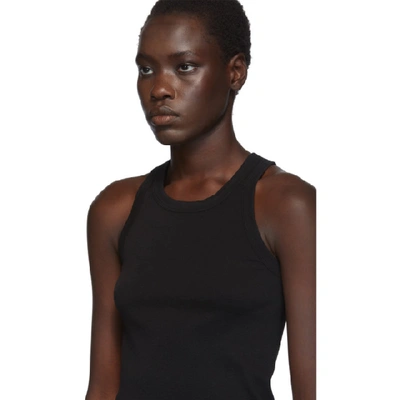 Shop Rick Owens Drkshdw Black Rib Tank Top In 09 Black