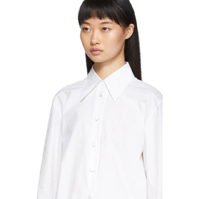 Shop Gucci White Label Shirt In 9000 White