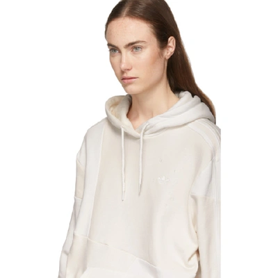 Shop Adidas Originals By Danielle Cathari White Dc Hoodie In Running White