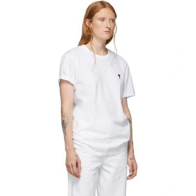 Shop Ami Alexandre Mattiussi White Ami De Coeur T-shirt