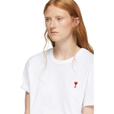 Shop Ami Alexandre Mattiussi White Ami De Coeur T-shirt
