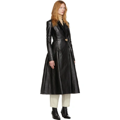 Shop A.w.a.k.e. Mode Black Patent Trinity Coat