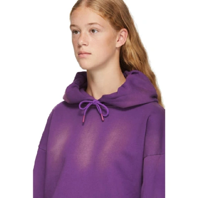 Shop Martine Rose Purple Classic Hoodie In Sunb Purple