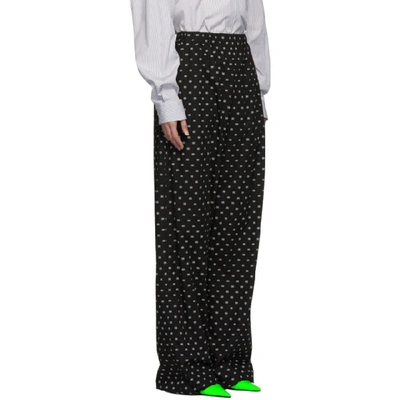 Shop Balenciaga Black Oversized Digital Lounge Pants