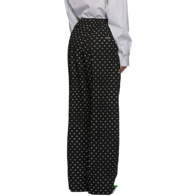 Shop Balenciaga Black Oversized Digital Lounge Pants