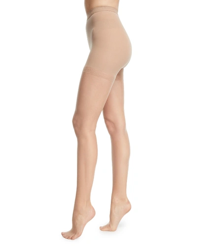 Shop Donna Karan Nudes Tone-matching Tights W/ Sandal Toe In A01