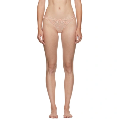 Shop Agent Provocateur Pink Essie Thong In Nude