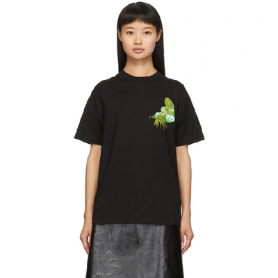 Shop Off-white Black Racing T-shirt In Black/green