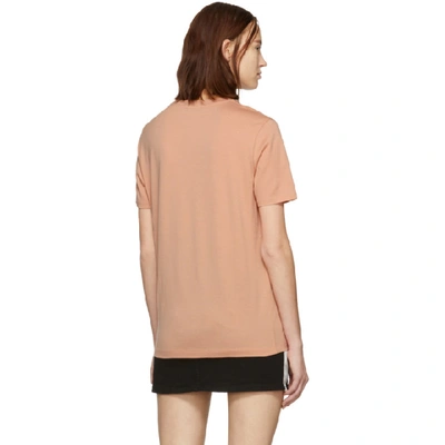 Shop Acne Studios Pink Patch T-shirt In Pale Pink