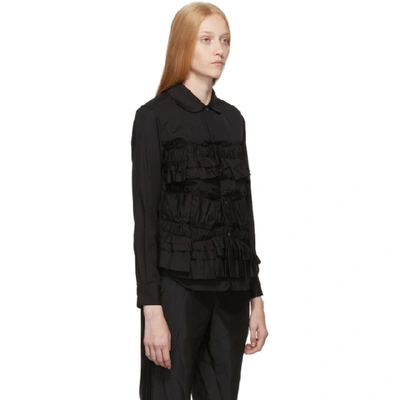 Shop Comme Des Garçons Comme Des Garçons Comme Des Garcons Comme Des Garcons Black Layered Ruffle Shirt In 1 Black