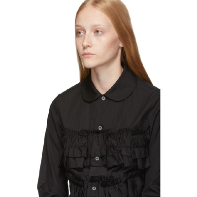 Shop Comme Des Garçons Comme Des Garçons Comme Des Garcons Comme Des Garcons Black Layered Ruffle Shirt In 1 Black