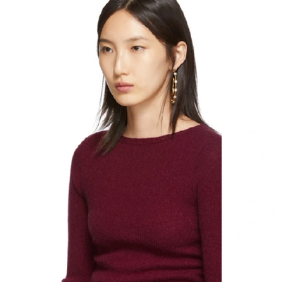 Shop Lemaire Red Fitted Sweater In 362 Beet Re