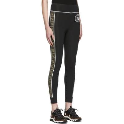 Shop Fendi Black Forever  Leggings In F13iy Black