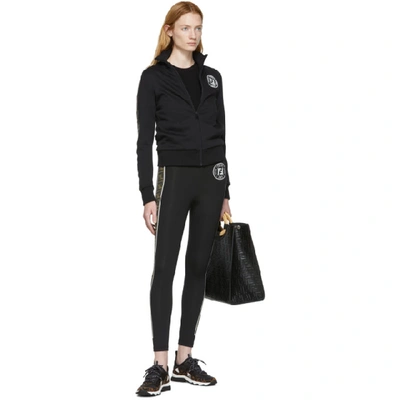 Shop Fendi Black Forever  Leggings In F13iy Black